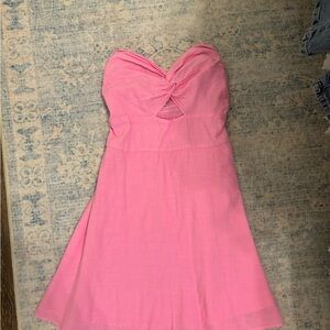 Pink Strapless Dress